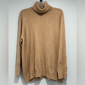 Joseph A. Women’s Tan Turtleneck Sweater Size 2X